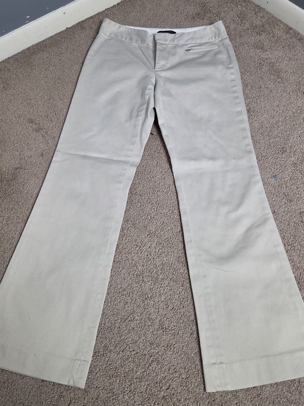Women's Beige Flare Jeans